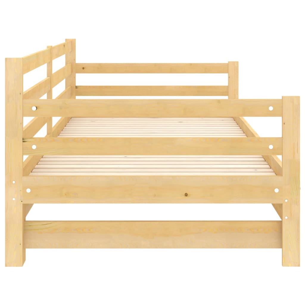 Pull-out Day Bed Solid Pinewood 2x VidaXL 19 width=274