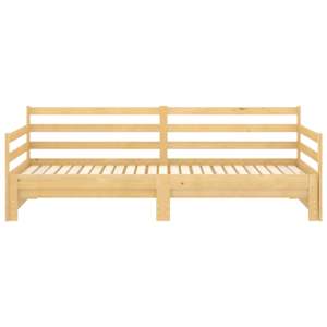 Výsuvná válenda masivní borové dřevo 2× (90 x 200 cm) - obrázek 7