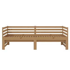Výsuvná válenda medově hnědá borové dřevo 2 x (90 x 200) cm - obrázek 7