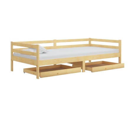 vidaXL Sengeskuffer 2 stk heltre furu