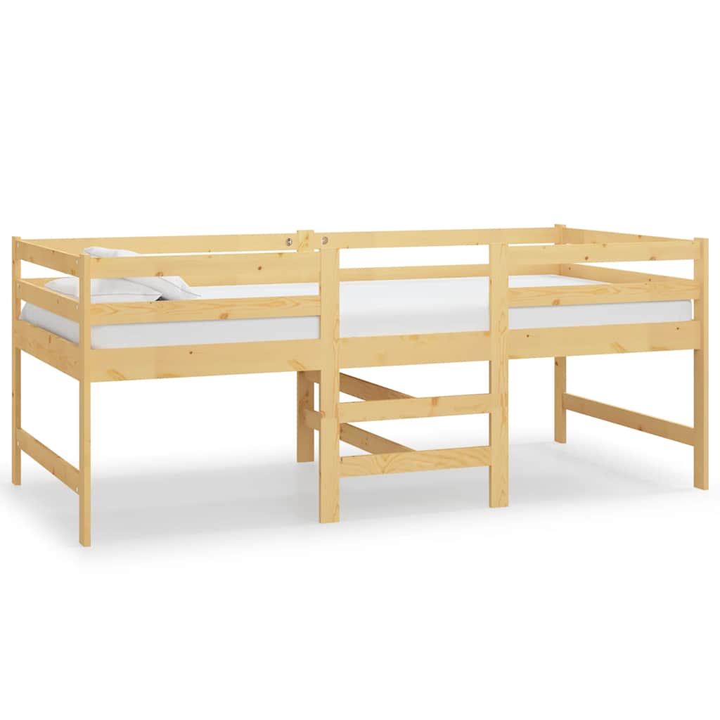 Mid-high Bed Solid Pinewood 90x200 Cm VidaXL 13 width=274