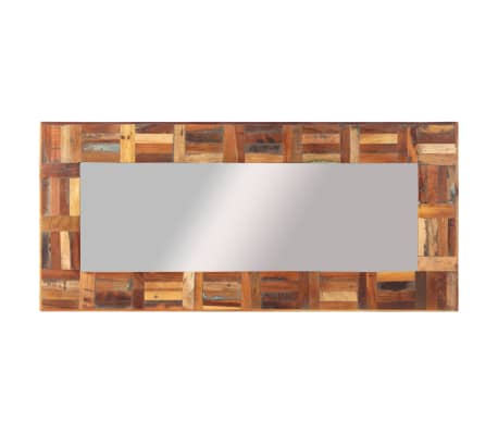 vidaXL Wandspiegel 50x110 cm massief gerecycled hout