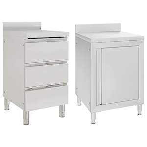 Industrijska kuhinjska omarica 2 kosa nerjaveče jeklo