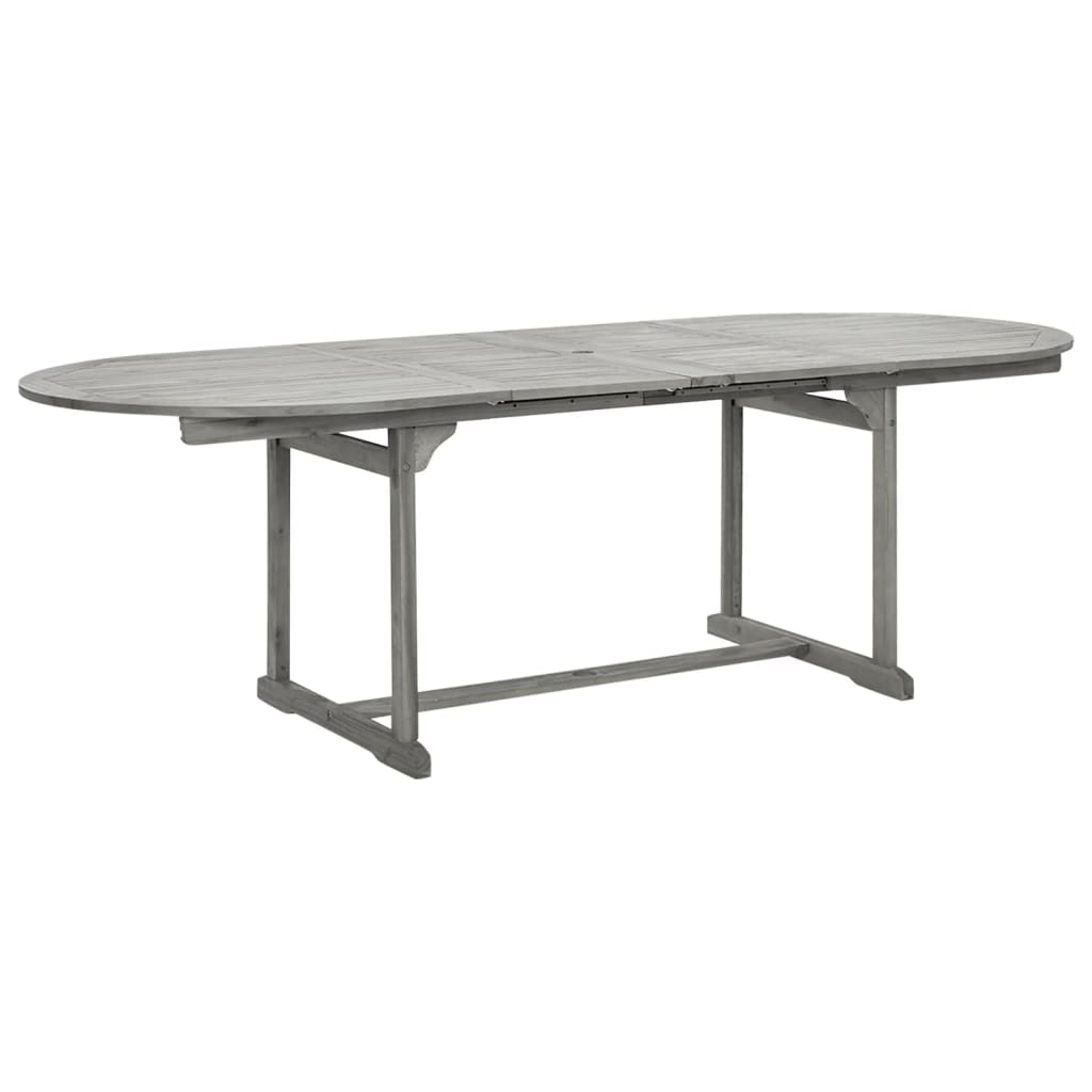 

vidaXL Tuintafel (160-240)x100x75 cm massief acaciahout