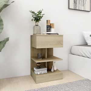 vidaXL Nattbord 2 stk sonoma eik 40x35x65 cm