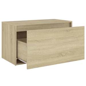 Lavice do předsíně 80 x 40 x 45 cm dub sonoma kompozitní dřevo - obrázek 6
