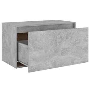 Lavice do předsíně 80x40x45 cm betonově šedá kompozitní dřevo - obrázek 6