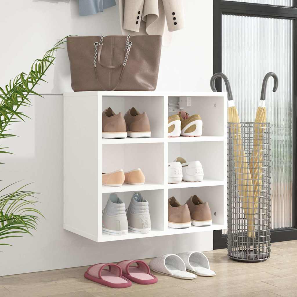 vidaXL Szafka na buty, bia�a, 52,5x30x50 cm
