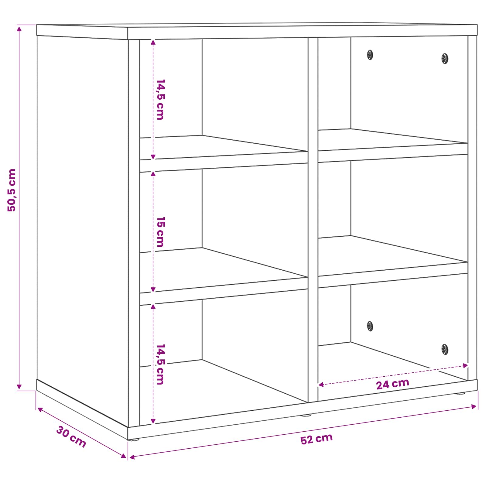 Shoe Cabinets 52 size guide