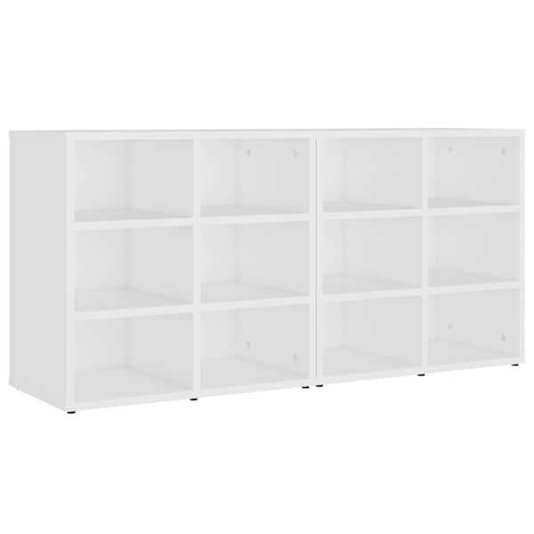vidaXL kingakapid 2 tk, valge, 52,5 x 30 x 50 cm