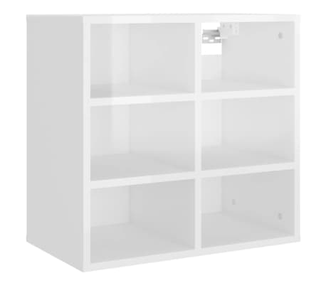vidaXL Shoe Cabinet High Gloss White 52.5x30x50 cm