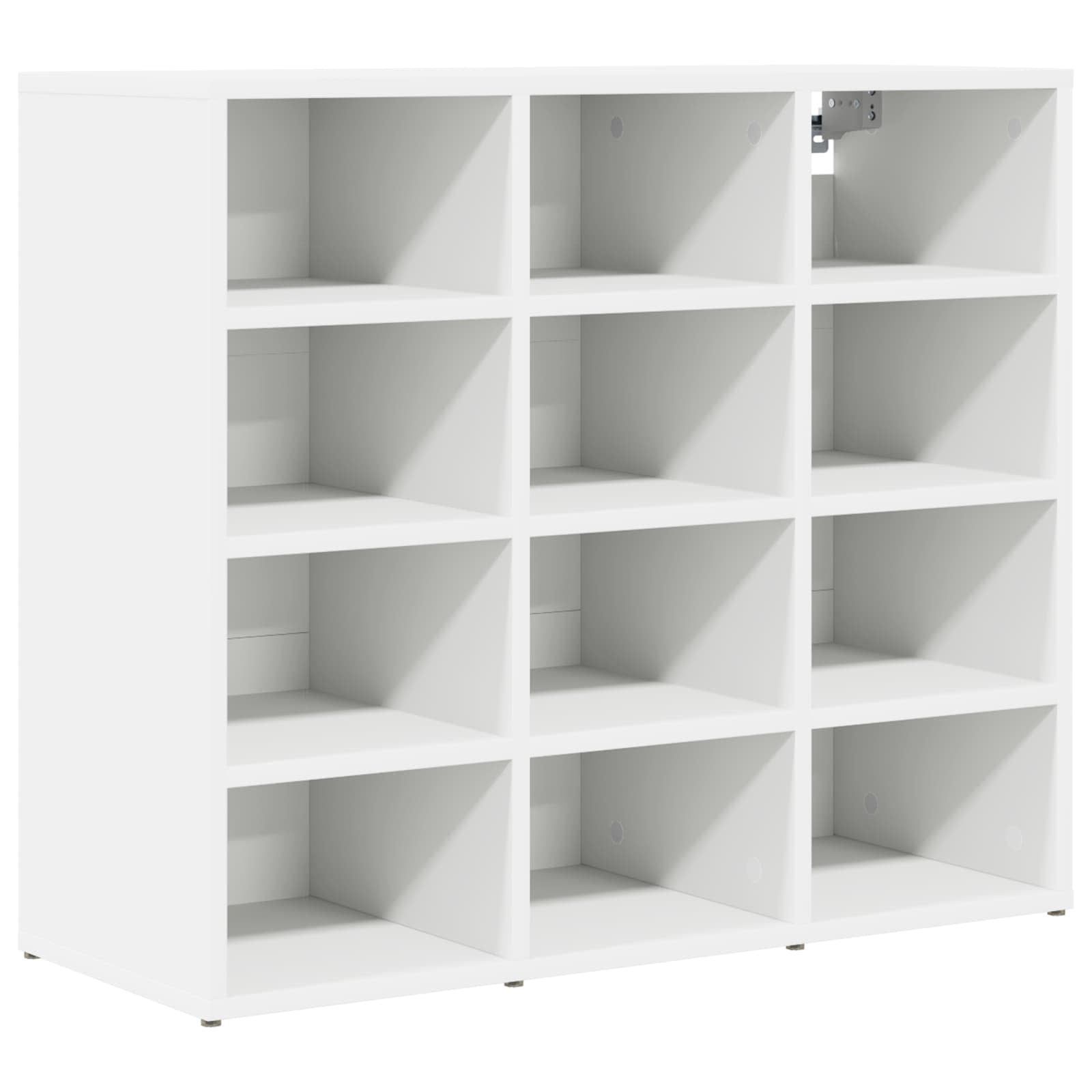 VidaXL Schoenenkast Met Plank Wit 77, 5 X 30 X 67 Cm Bewerkt Hout