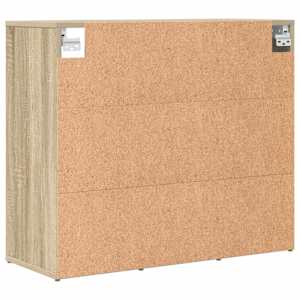 Skříň na obuv 77,5 x 30 x 67 cm Kompozitní dřevo Sonoma dub - obrázek 7