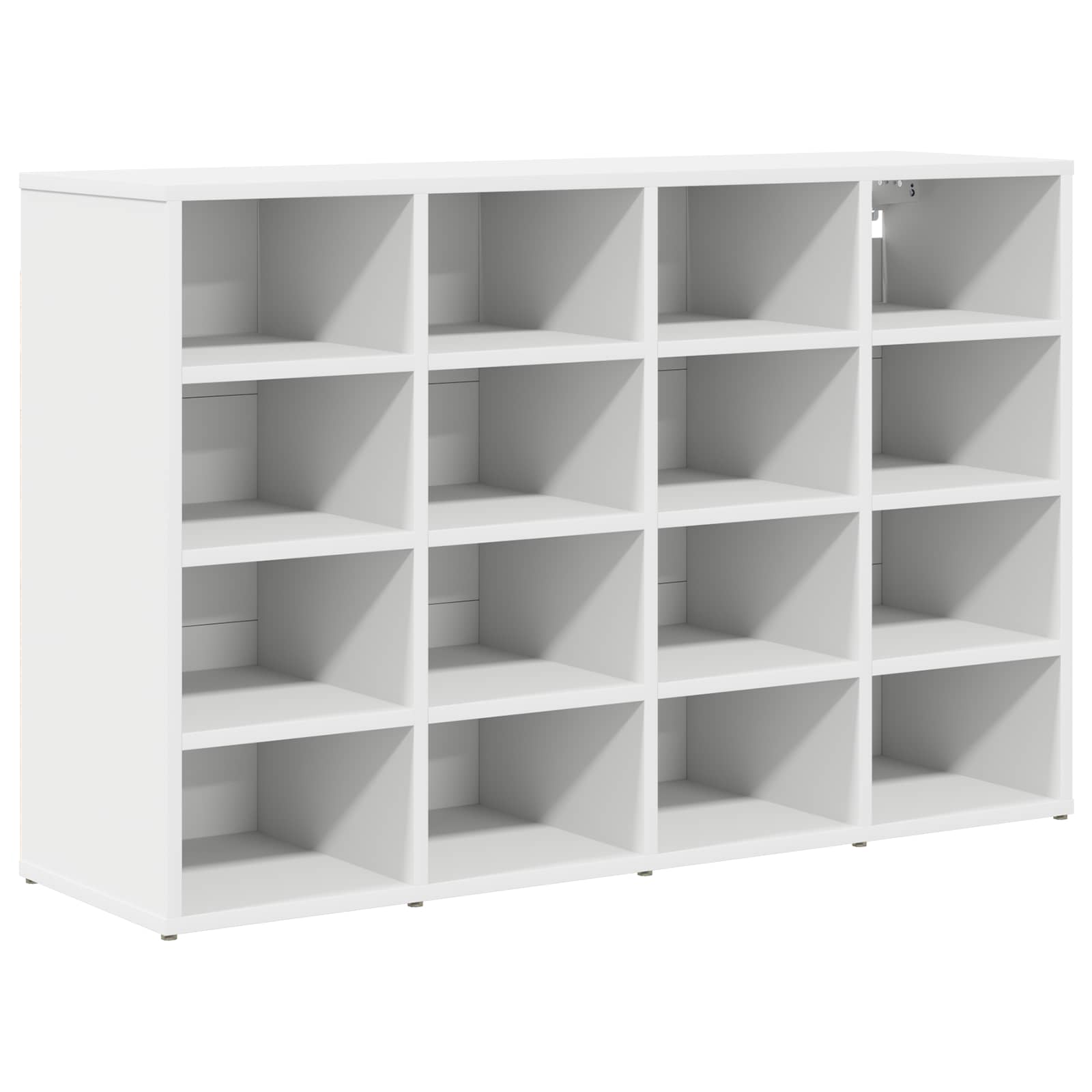 VidaXL Schoenenkast 103 X 30 X 67 Cm Bewerkt Hout Wit