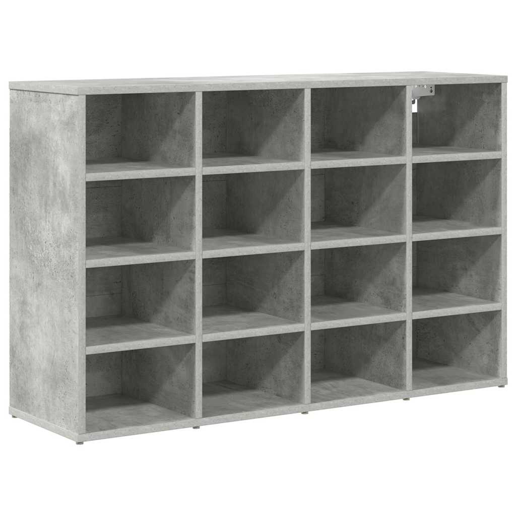 Kenkäkaappi Betoninharmaa 52.5 x 30 x 50 cm Tekninen puu
