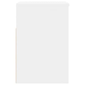 Lavice s botníkem bílá 60 x 30 x 45 cm kompozitní dřevo - obrázek 6