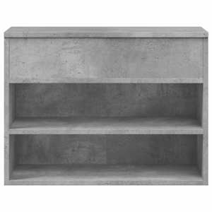 Lavice s botníkem betonově šedá 60x30x45 cm kompozitní dřevo - obrázek 5