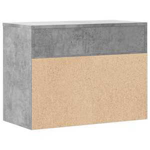 Lavice s botníkem betonově šedá 60x30x45 cm kompozitní dřevo - obrázek 7