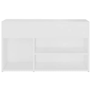Lavice s botníkem bílá 80 x 30 x 45 cm kompozitní dřevo - obrázek 5