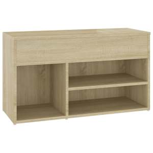 vidaXL jalatsipink, Sonoma tamm, 80 x 30 x 45 cm, tehispuit