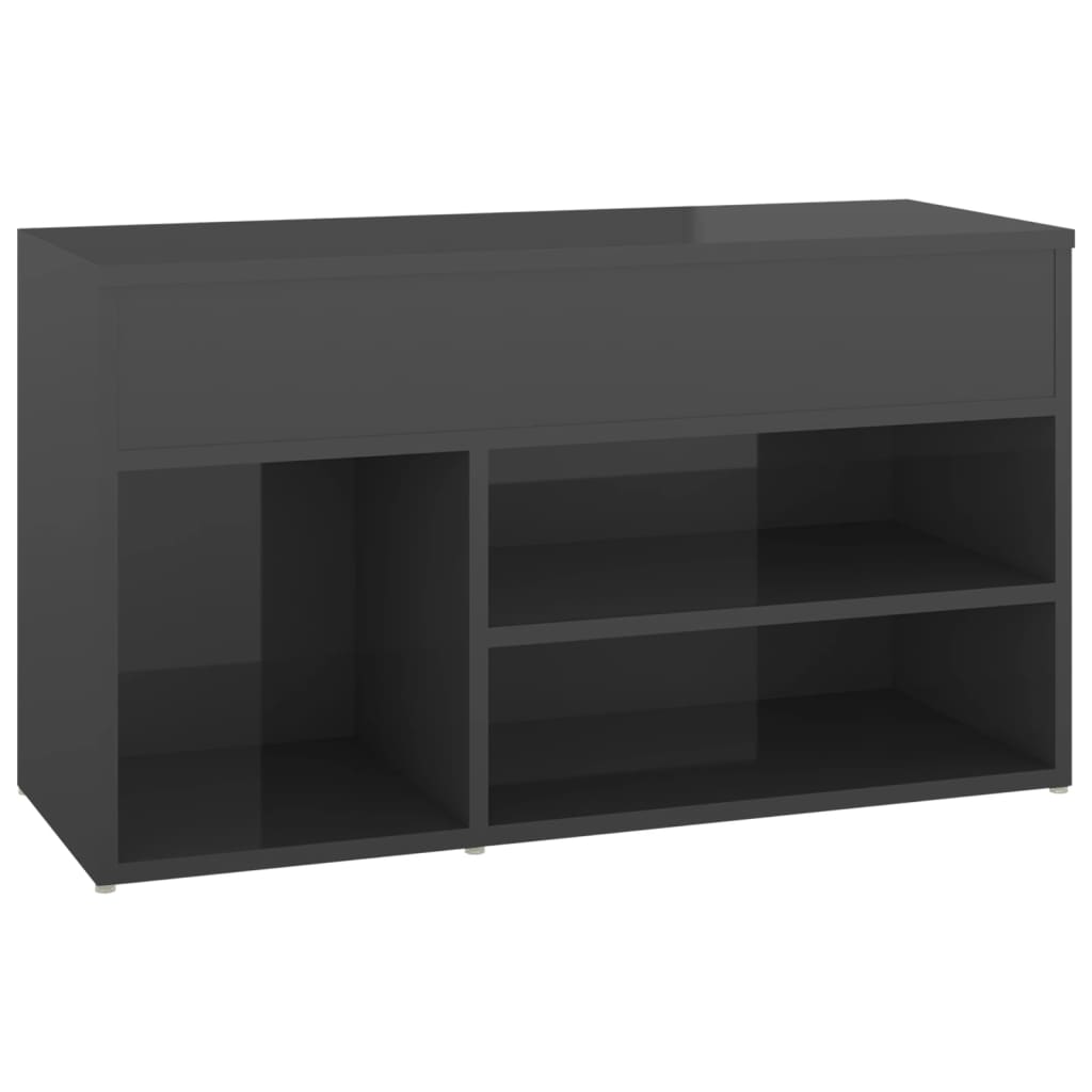 Schuhbank Hochglanz-Grau 80x30x45 Cm Holzwerkstoff VidaXL 13 width=274