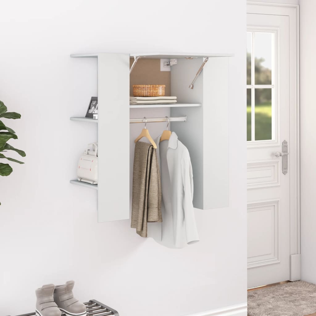 vida XL Flurschrank Weiß 97,5x 37x 99 cm Holzwerkstoff