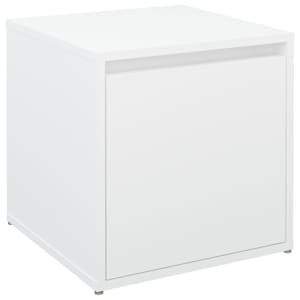 Úložný box se zásuvkou bílý 40,5 x 40 x 40 cm kompozitní dřevo - obrázek 2