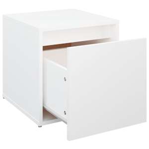 Úložný box se zásuvkou bílý 40,5 x 40 x 40 cm kompozitní dřevo - obrázek 6