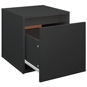 Úložný box se zásuvkou černý 40,5 x 40 x 40 cm kompozitní dřevo - obrázek 7
