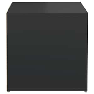 Úložný box se zásuvkou černý 40,5 x 40 x 40 cm kompozitní dřevo - obrázek 8