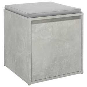 Úložný box se zásuvkou betonově šedý 40,5 x 40 x 40 cm kompozit - obrázek 4