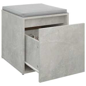 Úložný box se zásuvkou betonově šedý 40,5 x 40 x 40 cm kompozit - obrázek 5