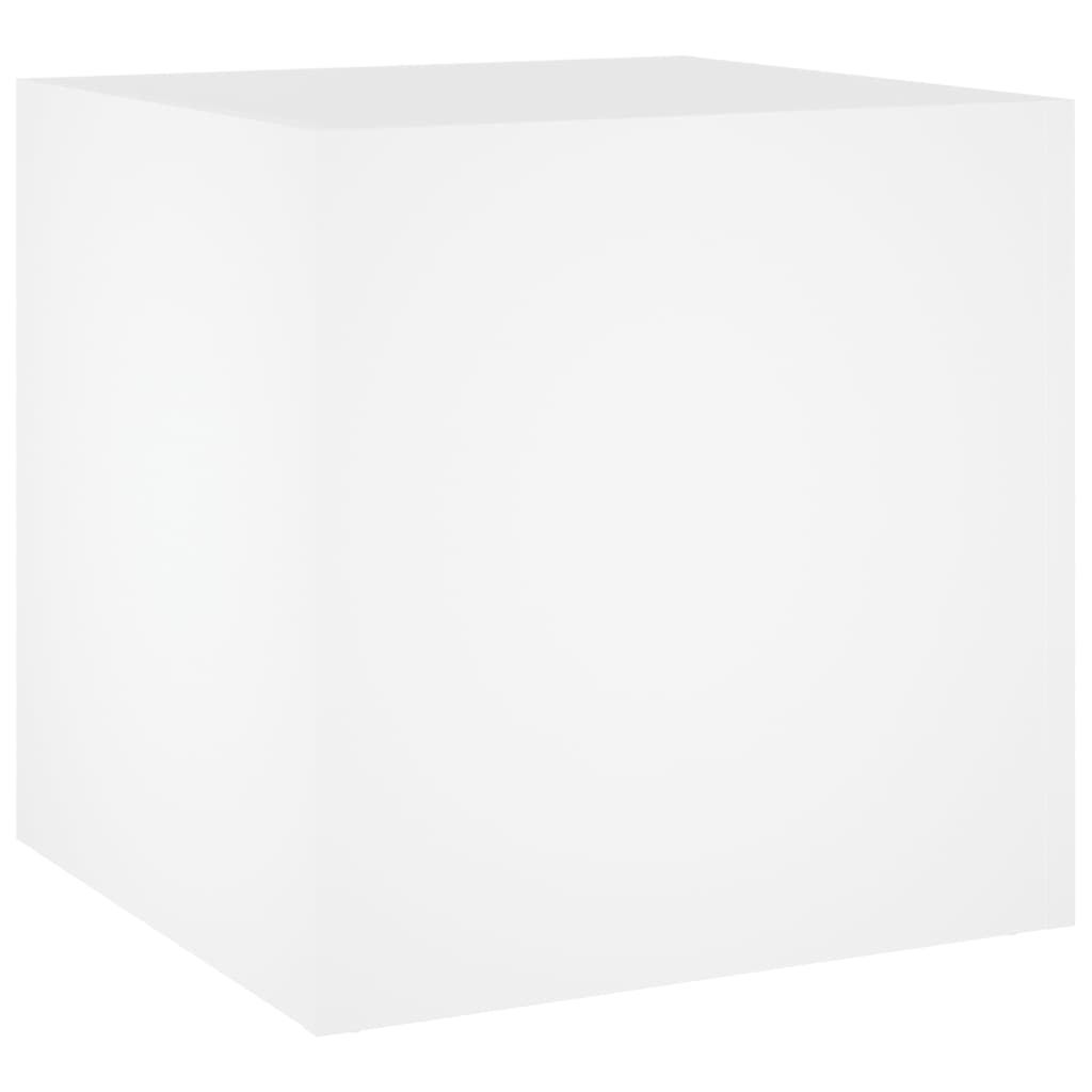 Image of vidaXL Planter Box White 40x40x40 cm Engineered Wood