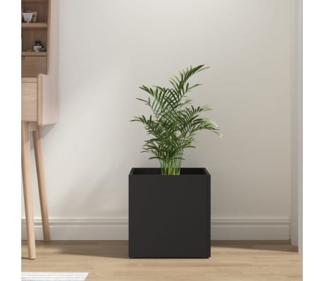 vidaXL Jardini&egrave;re noir 40x40x40 cm bois d'ing&eacute;nierie