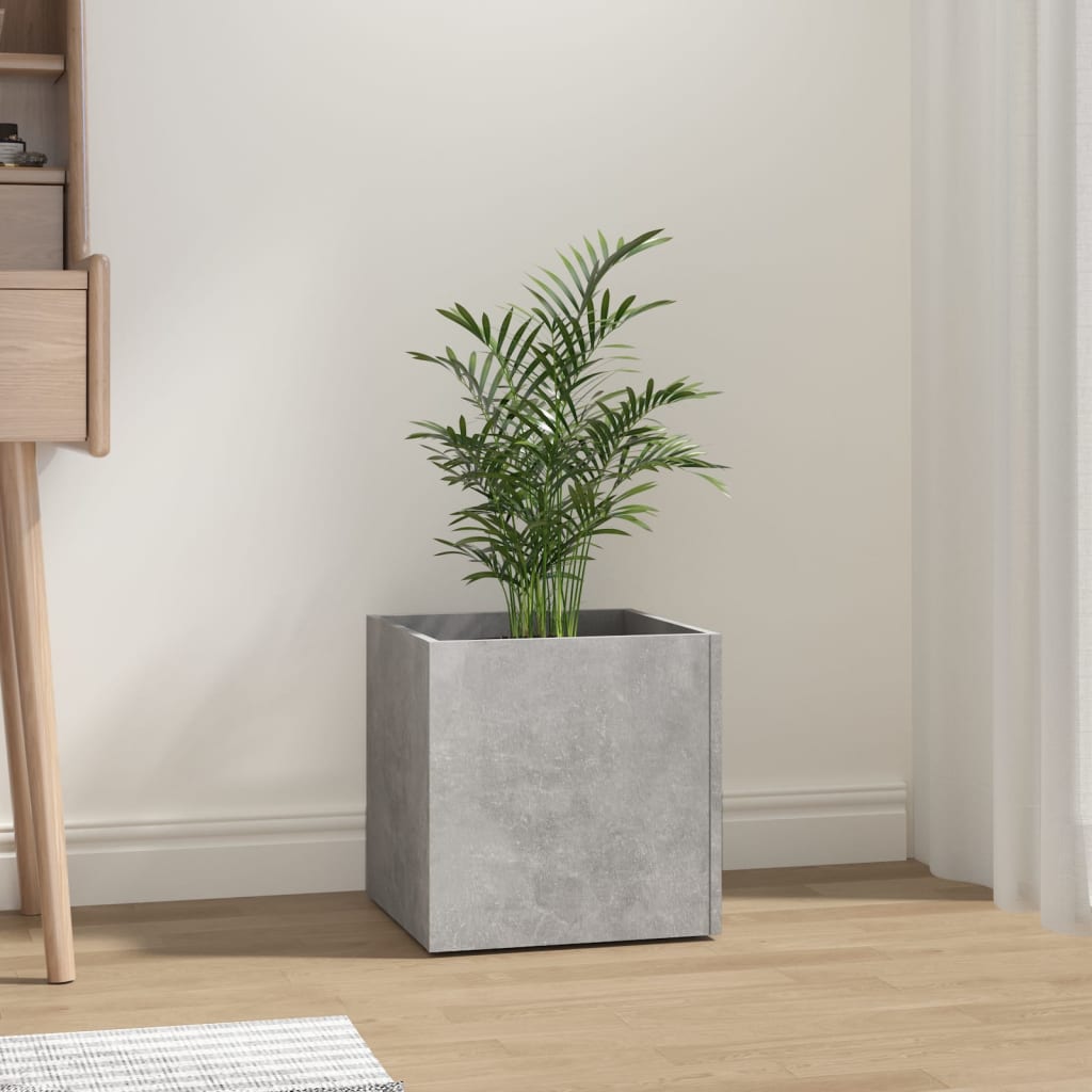 vidaXL Donica, betonowa szaro��, 40x40x40 cm, materia� drewnopochodny