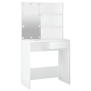 Toaletní stolek s LED bílý 74,5 x 40 x 141 cm - obrázek 6