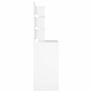 Toaletní stolek s LED bílý 74,5 x 40 x 141 cm - obrázek 9