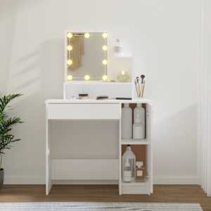 Toaletní stolek s LED bílý 86,5 x 35 x 136 cm - obrázek 14