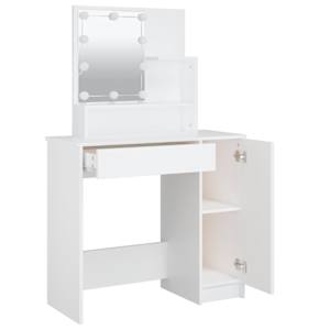 Toaletní stolek s LED bílý 86,5 x 35 x 136 cm - obrázek 4