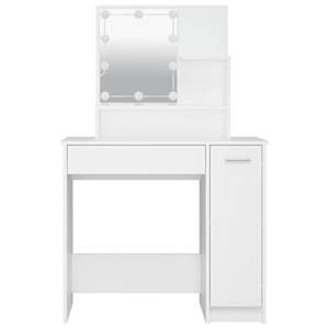 Toaletní stolek s LED bílý 86,5 x 35 x 136 cm - obrázek 5