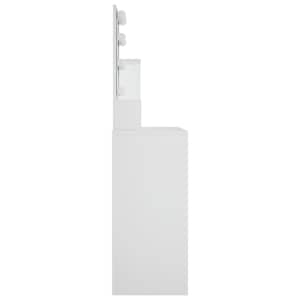 Toaletní stolek s LED bílý 86,5 x 35 x 136 cm - obrázek 6