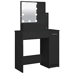 Toaletní stolek s LED černý 86,5 x 35 x 136 cm - obrázek 2
