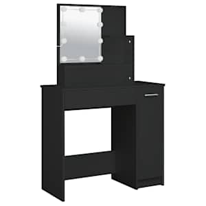 Toaletní stolek s LED černý 86,5 x 35 x 136 cm - obrázek 7