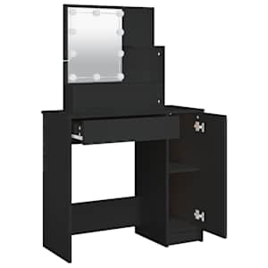 Toaletní stolek s LED černý 86,5 x 35 x 136 cm - obrázek 8