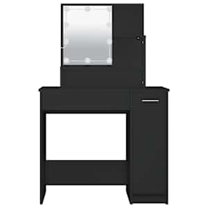 Toaletní stolek s LED černý 86,5 x 35 x 136 cm - obrázek 9