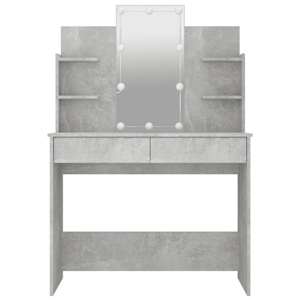 Toaletní stolek s LED betonově šedý 96 x 40 x 142 cm - obrázek 5
