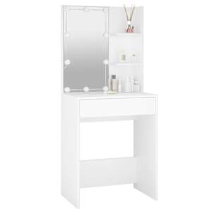 Toaletní stolek s LED bílý 60 x 40 x 140 cm - obrázek 4