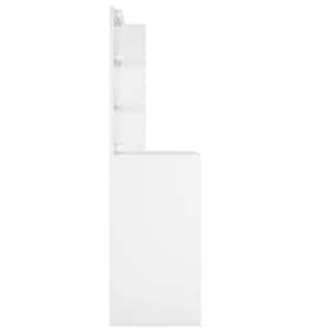 Toaletní stolek s LED bílý 60 x 40 x 140 cm - obrázek 6