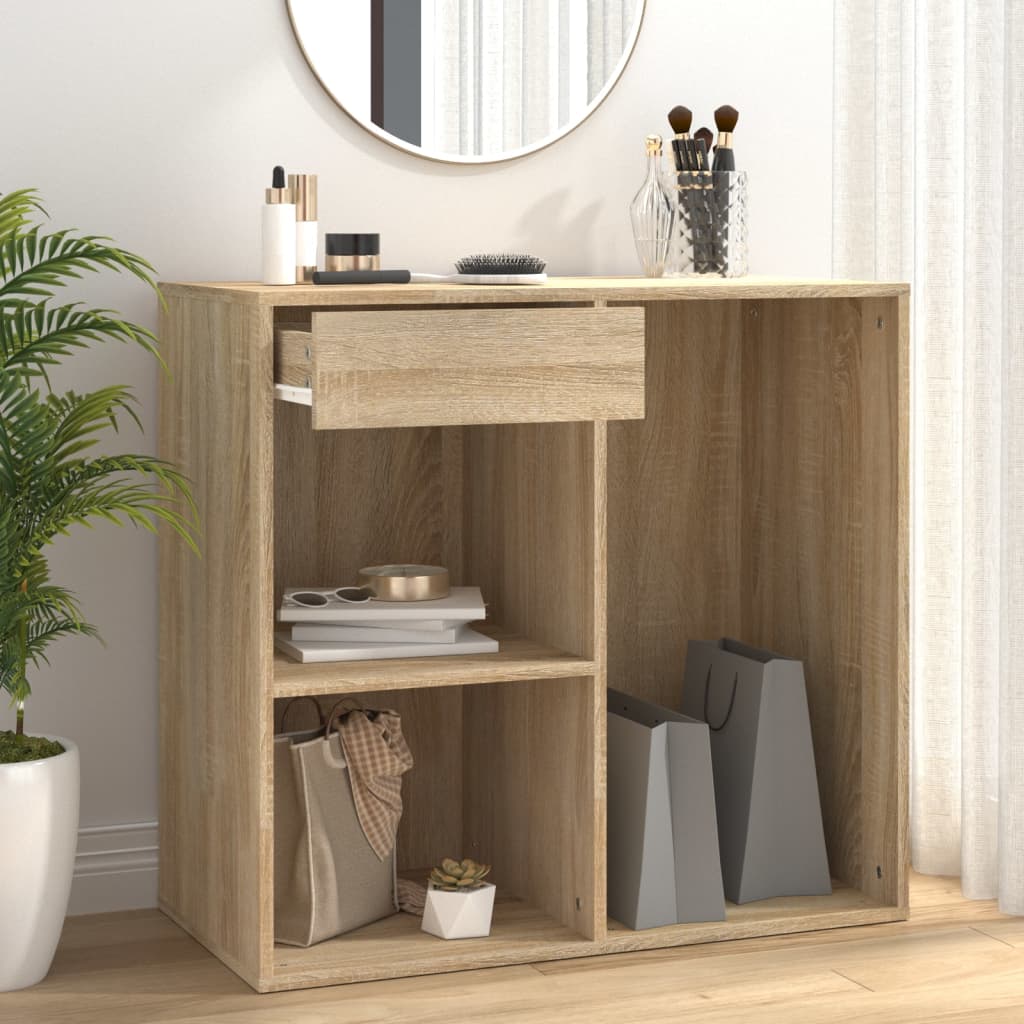 vidaXL Kosmetikschrank Sonoma-Eiche 80x40x75 cm Holzwerkstoff