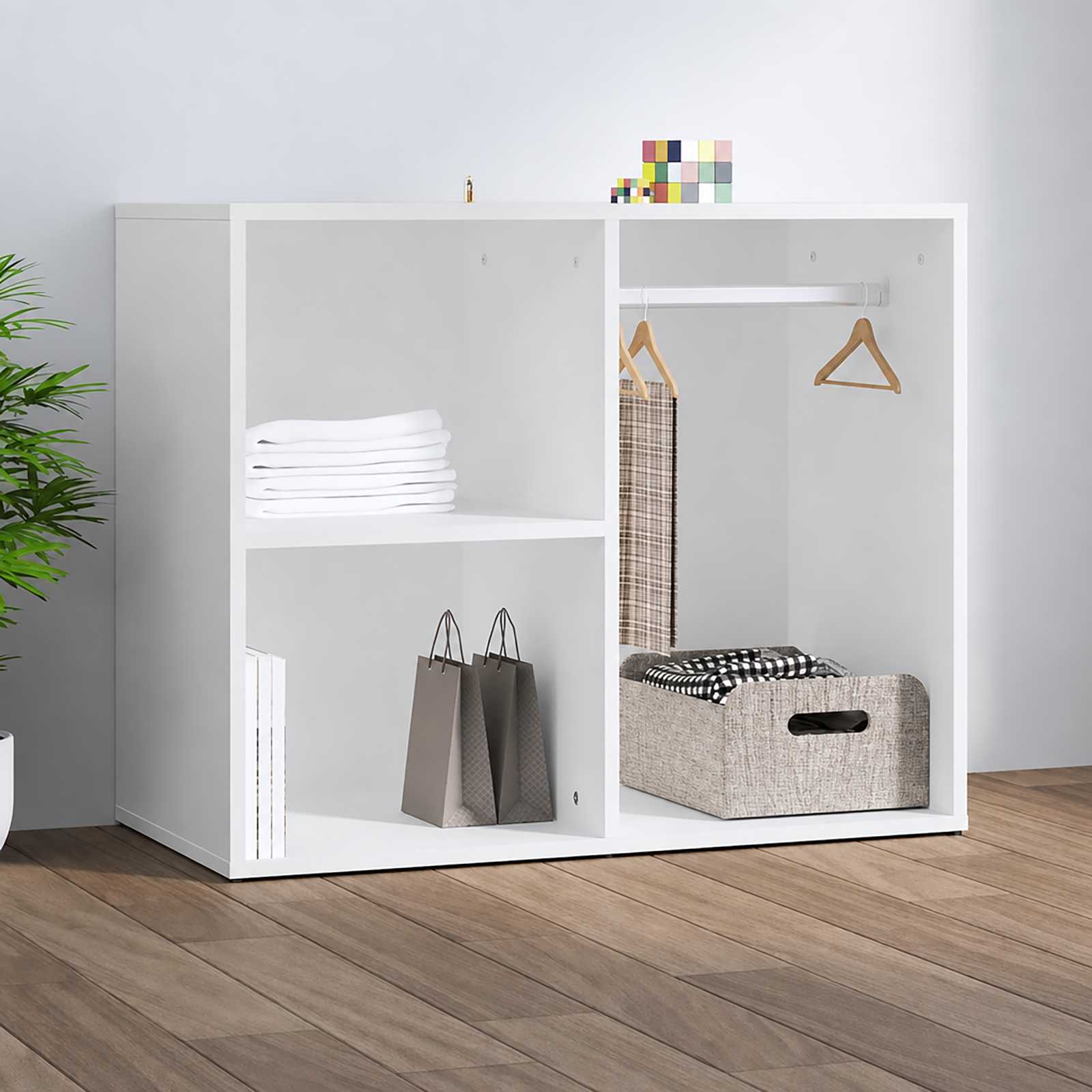 vidaXL Szafka, bia�a, 80x40x65 cm, materia� drewnopochodny